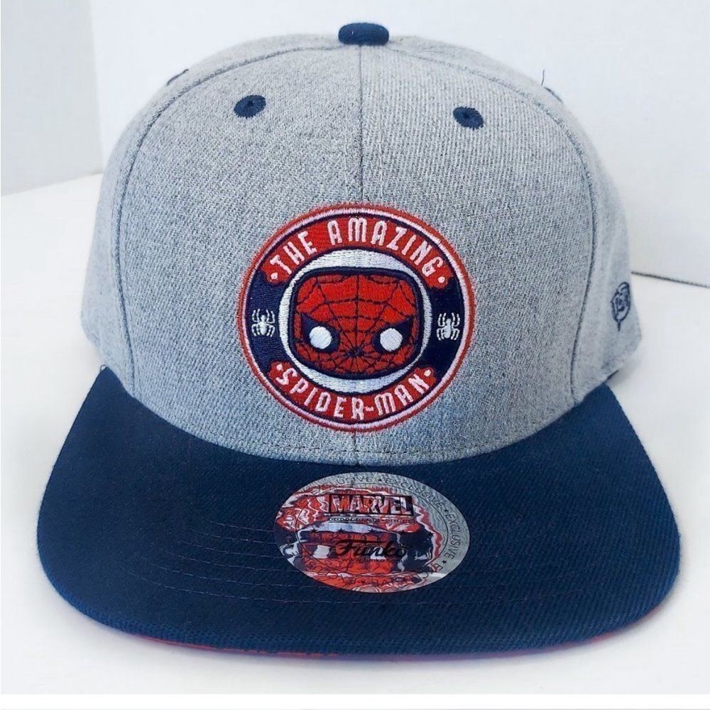 FUNKO MARVEL The Amazing Spider - Man Snap Back Flat Bill Hat Spiderman